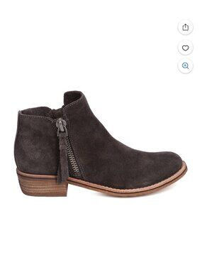 Dolce Vita Women's Sutton Boots - Size 11 - Gray Suede Double Zip Low heel